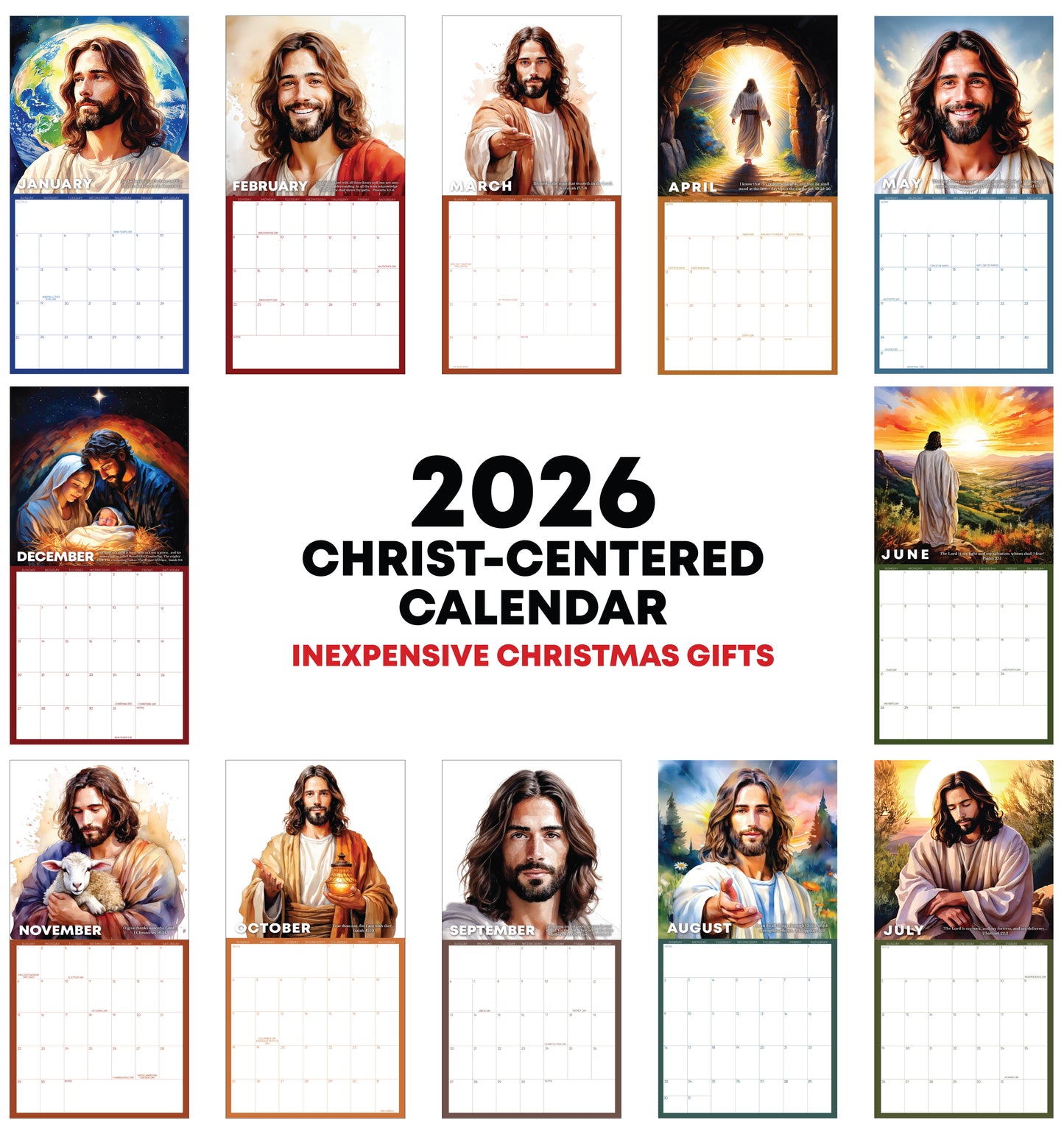 2026 Christ-centered Wall Calendars and Stickers