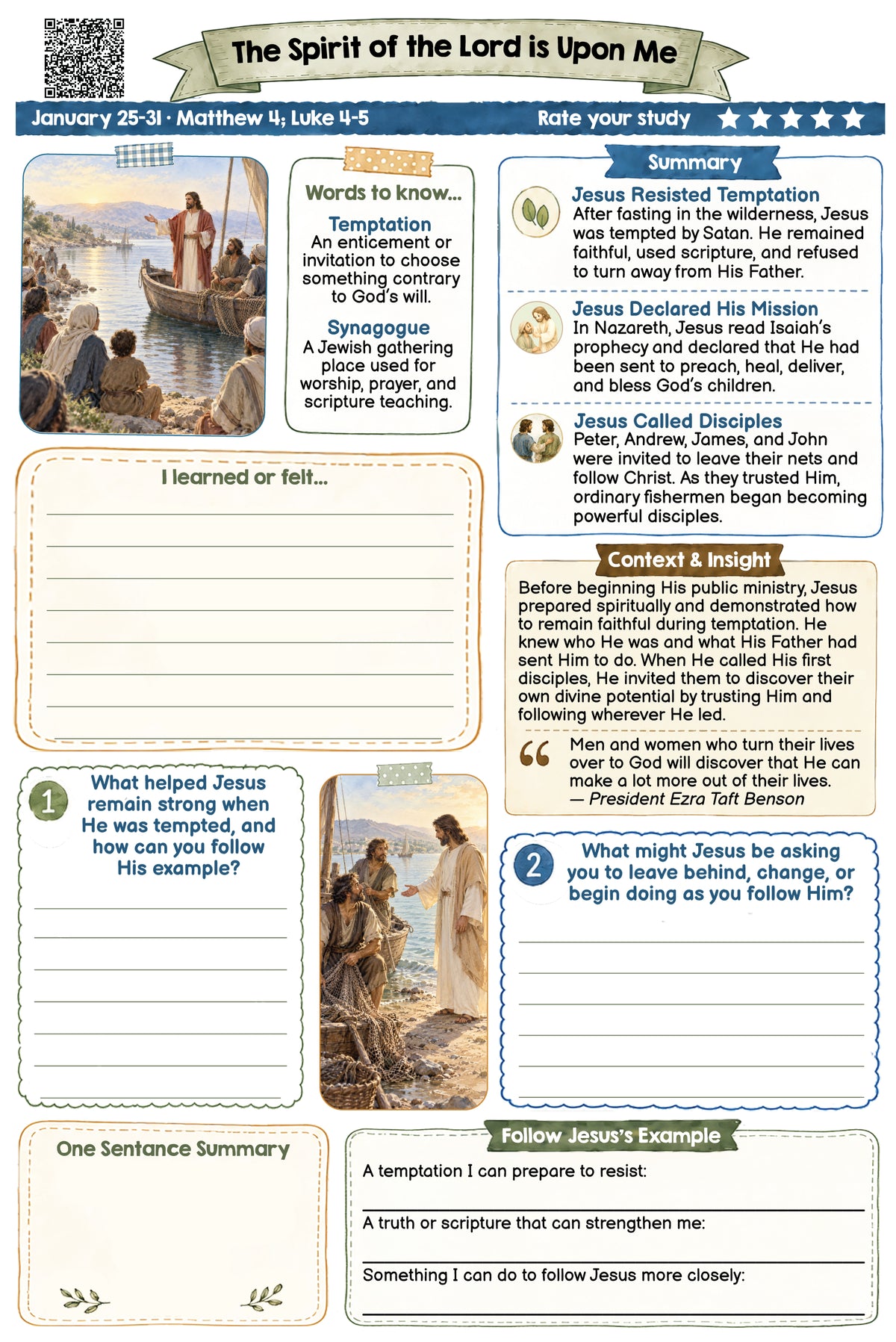 Weekly 2027 Daily Come, Follow Me New Testament Study Guide