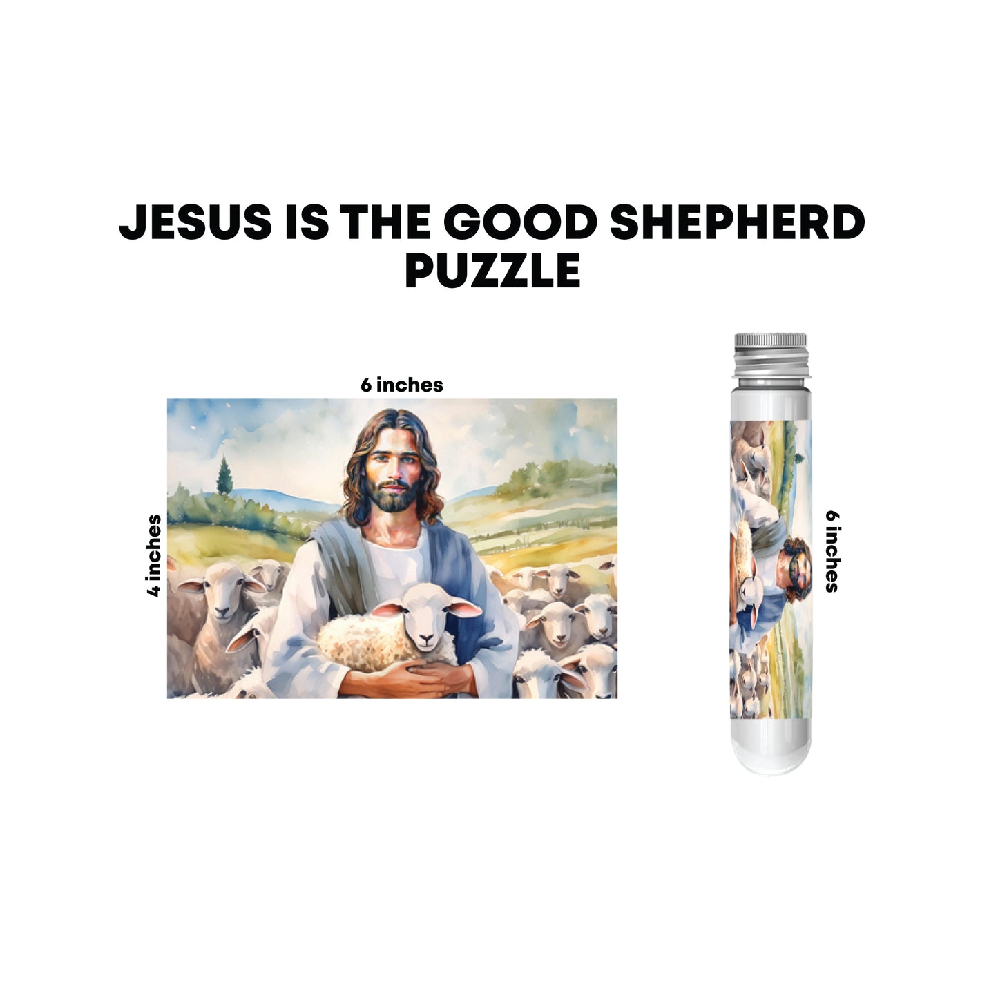 2 Christ-centered Mini Puzzles in a Tube