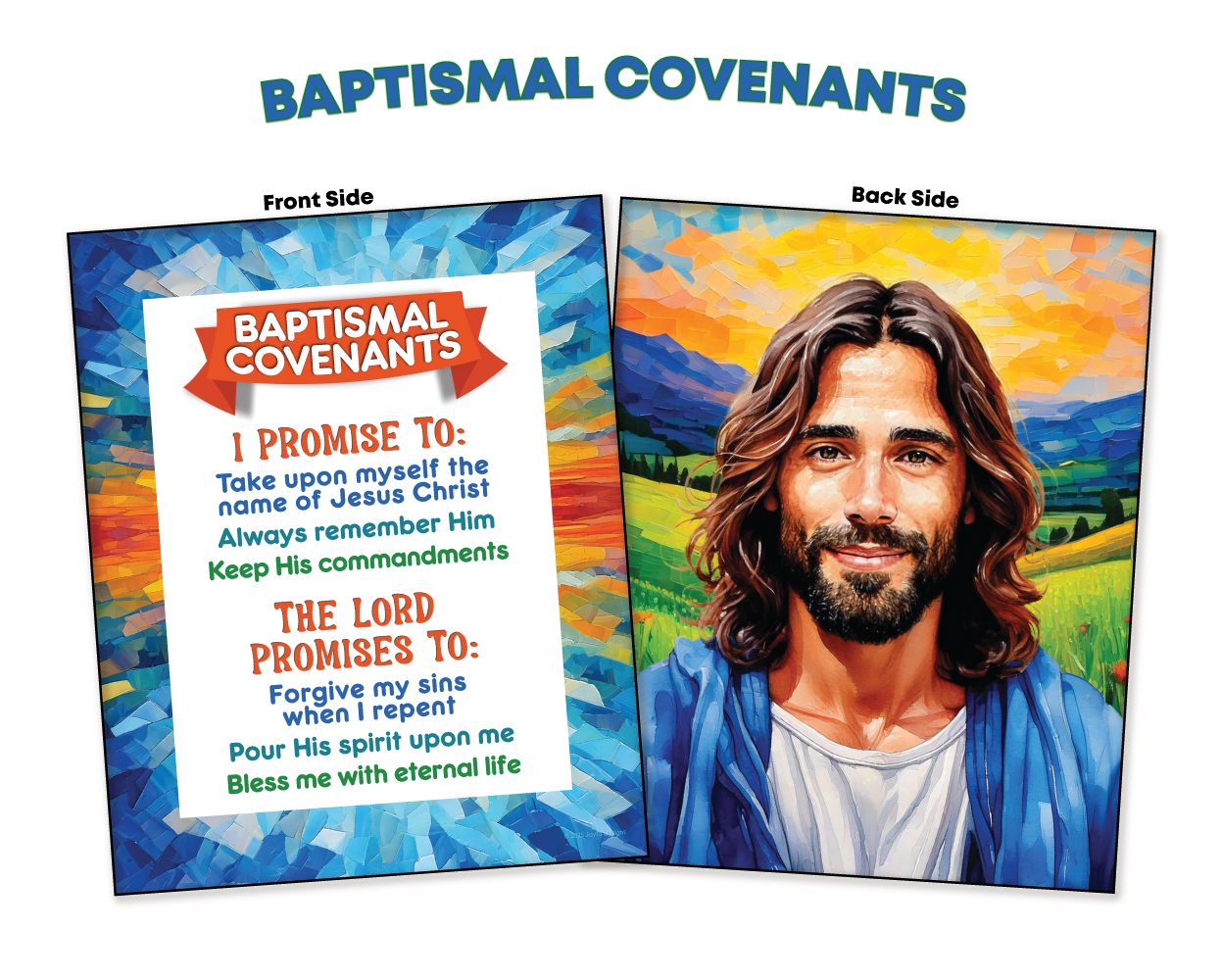 5x7 inch Prints for Come Follow Me, double-sided