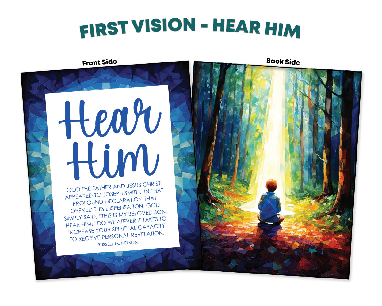 5x7 inch Prints for Come Follow Me, double-sided