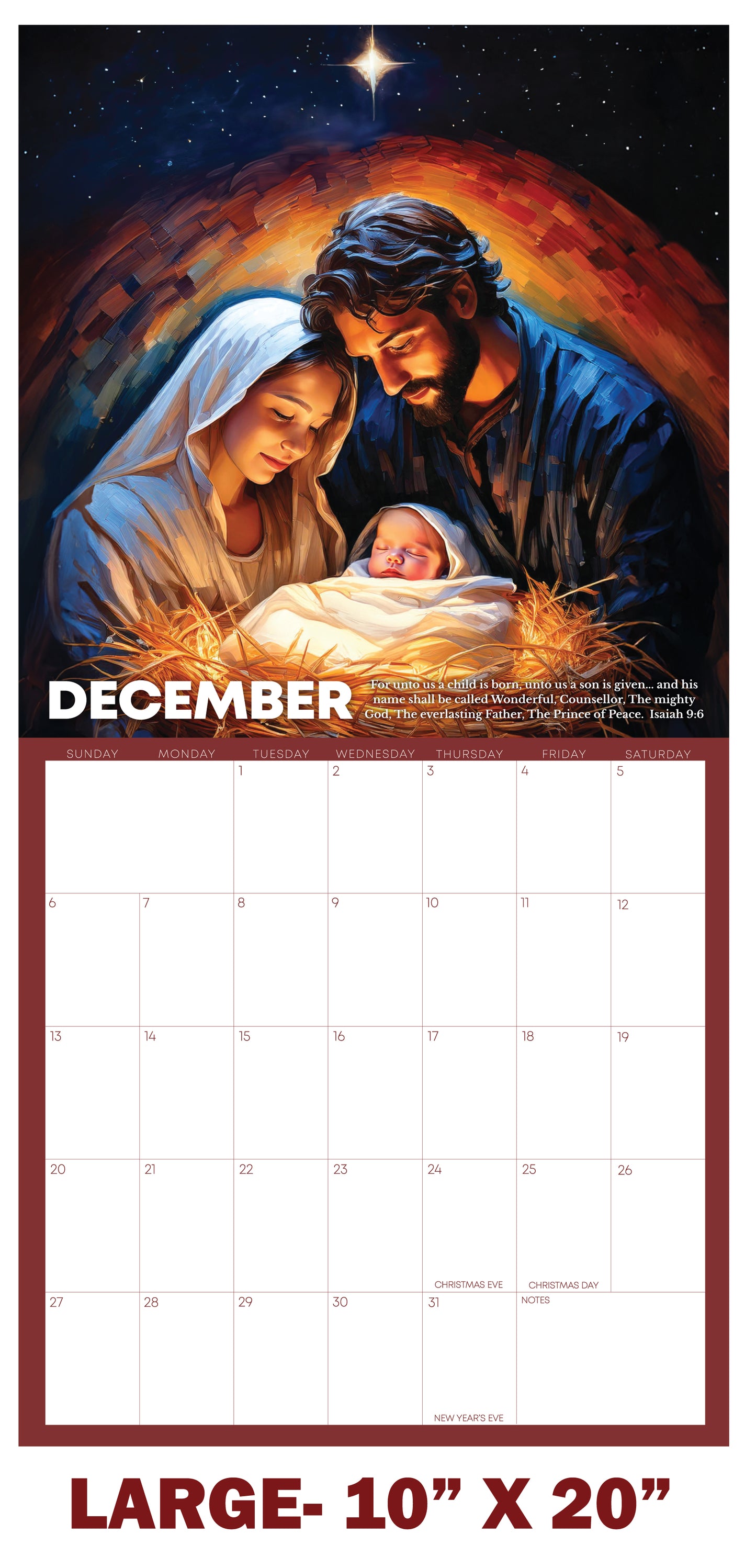 2026 Christ-centered Wall Calendars and Stickers
