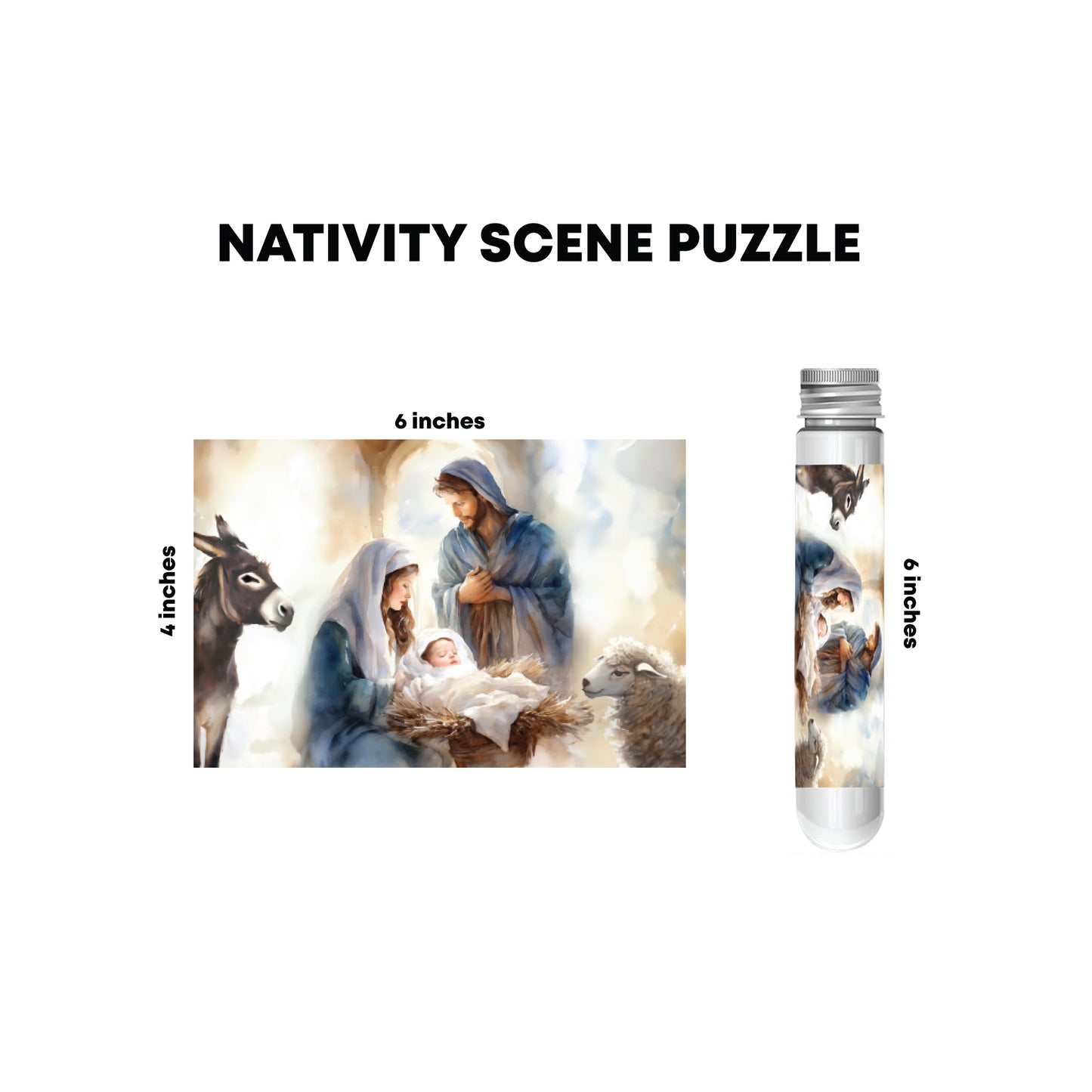Christ-centered Mini Puzzles in a Tube
