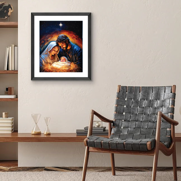 Double-Sided Nativity and Christ Poster 16 x 20 inch