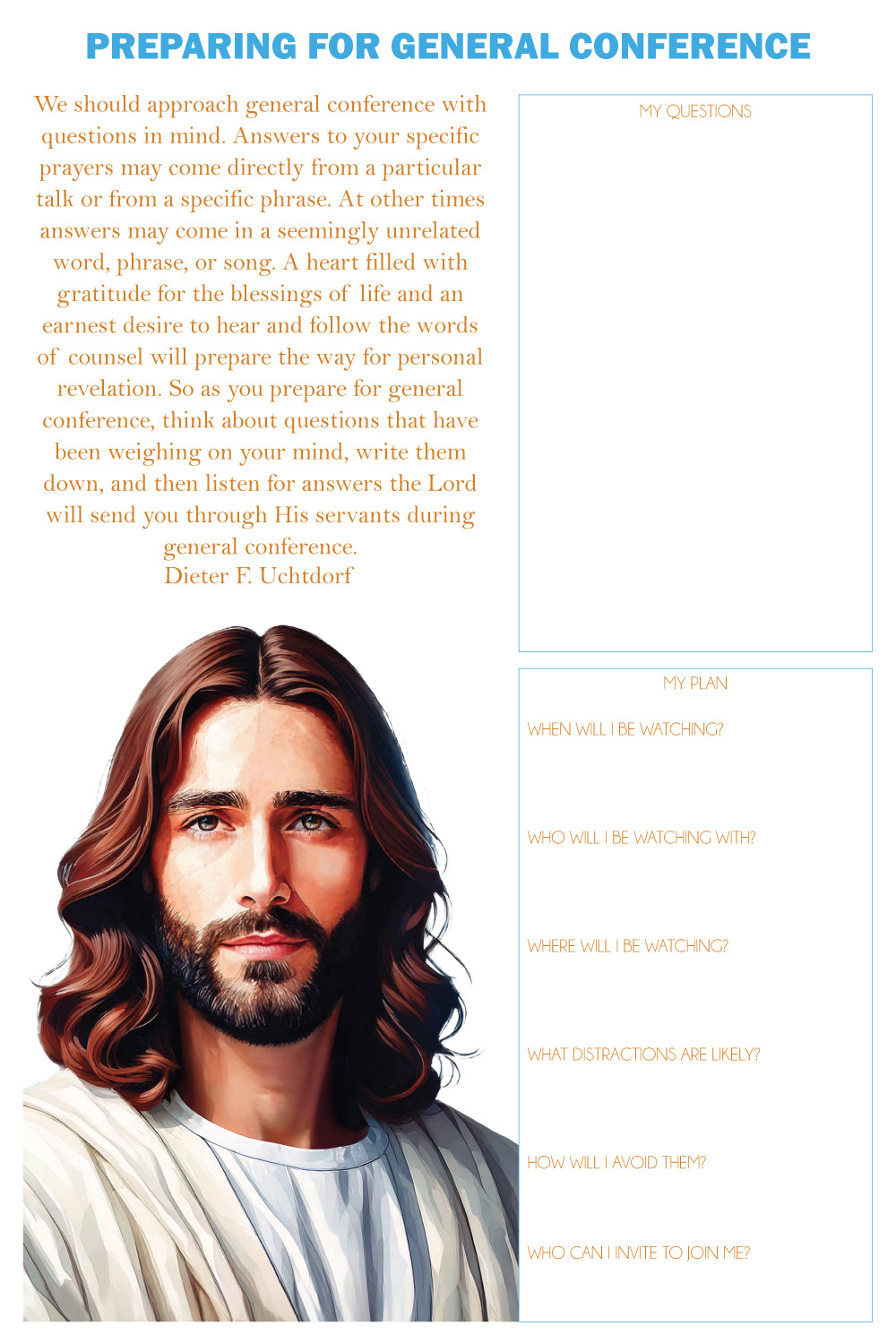 General Conference Journal and Sticker Sheet