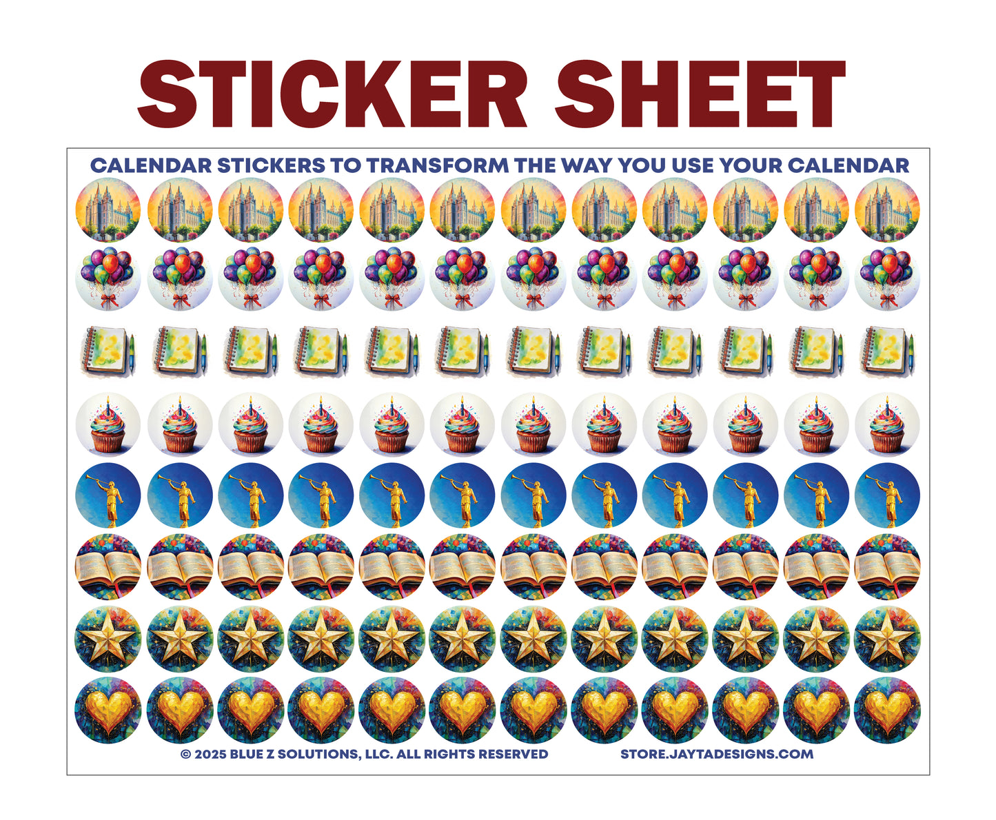 2026 Christ-centered Wall Calendars and Stickers