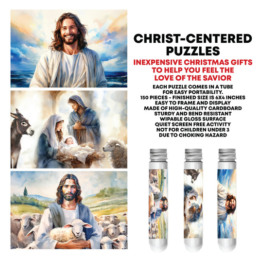 Christ-centered Mini Puzzles in a Tube