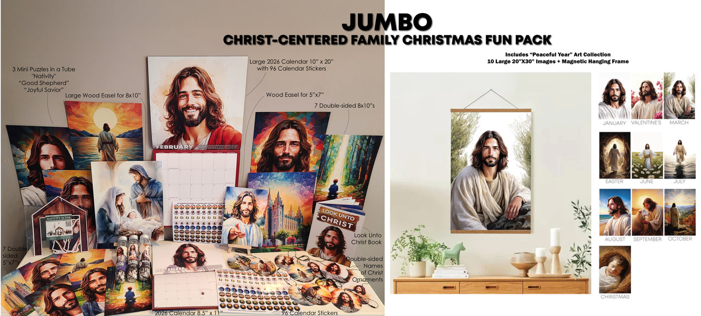 Christ-centered Family Christmas Fun Packs- Ships in 1-2 Days!