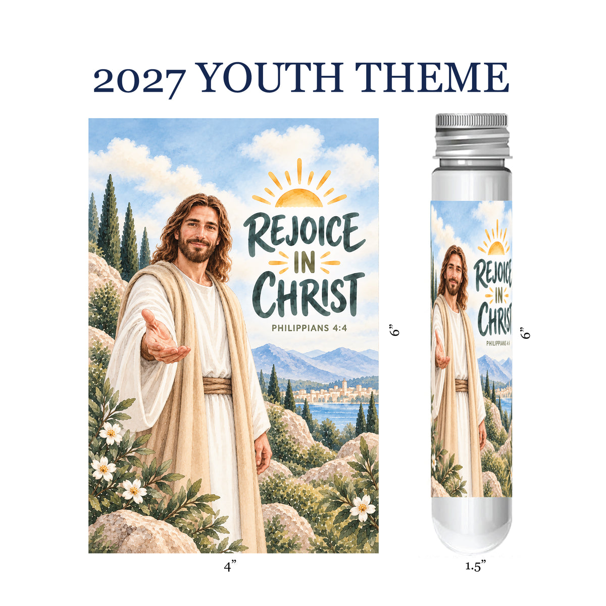 Christ-centered Mini Puzzles in a Tube- Christmas, Easter, 2027 Youth Theme, and Birthdays/Thinking of You