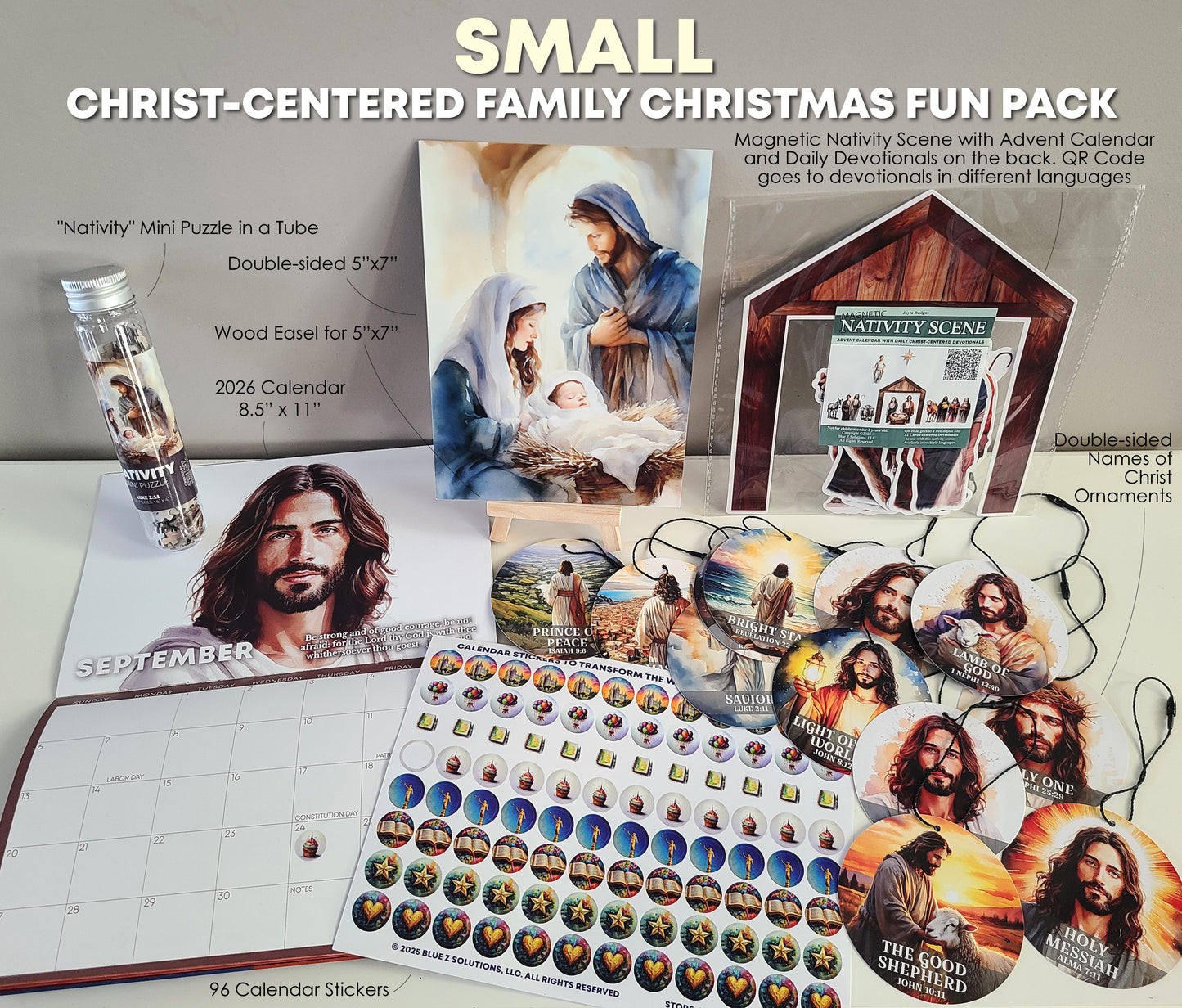 Christ-centered Family Christmas Fun Packs- Ships in 1-2 Days!