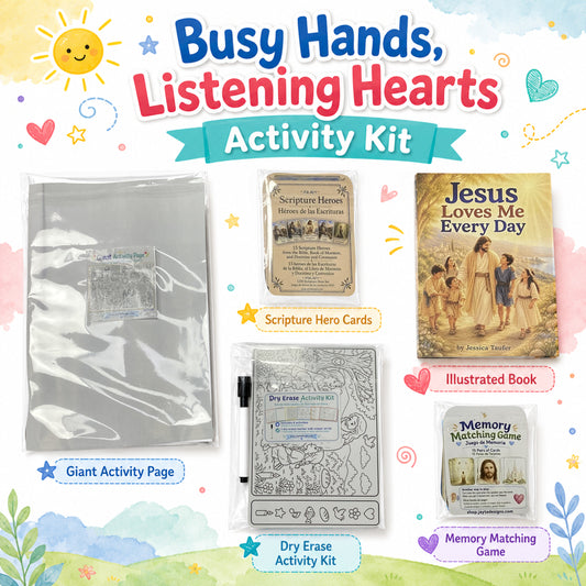 "Busy Hands, Listening Hearts" Activity Kit (5 items total)
