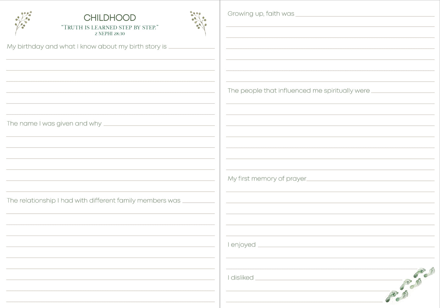 Tell Me Your Story- A Guided Journal to Preserve Your Faith-filled Story for Generations