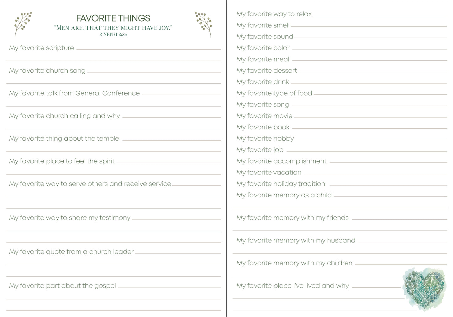 Tell Me Your Story- A Guided Journal to Preserve Your Faith-filled Story for Generations