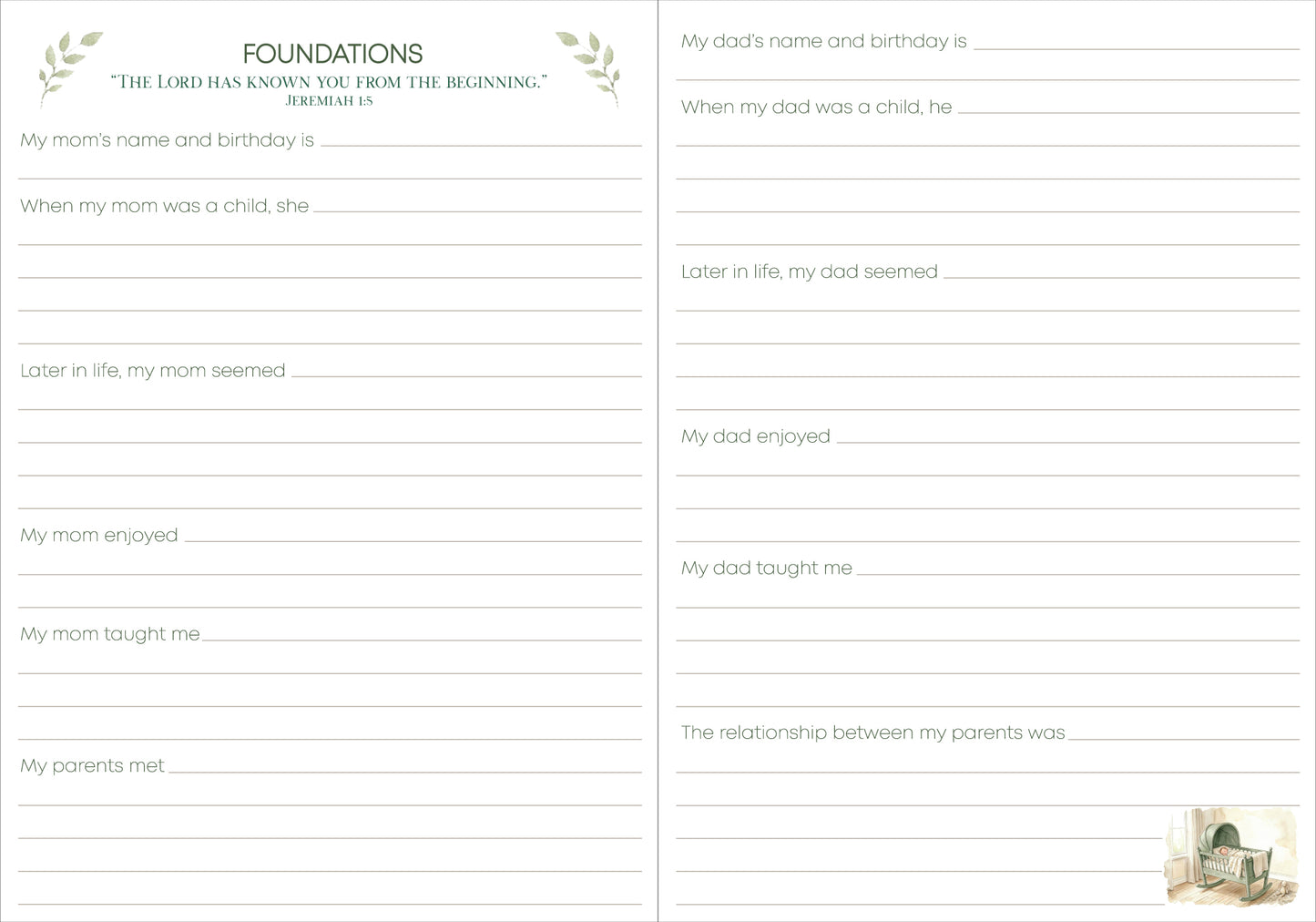 Tell Me Your Story- A Guided Journal to Preserve Your Faith-filled Story for Generations