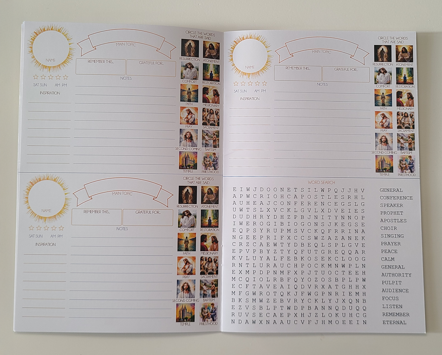 General Conference Journal and Sticker Sheet- 2nd Edition - Updated Feb 1, 2026