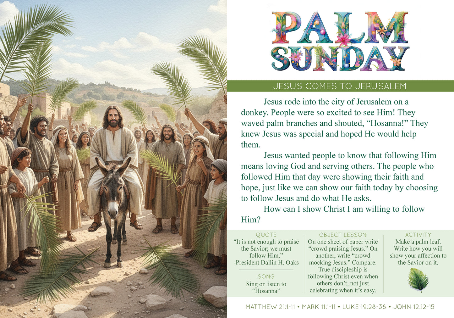 Easter Holy Week Book- Learn What Christ Did Each Day Leading to His Resurrection- With original art and daily devotionals (SHIPS FEB. 28)