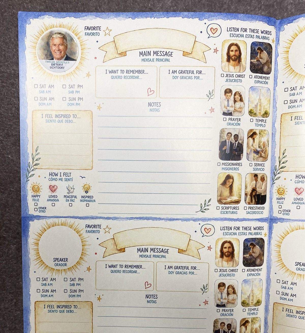 The Ultimate General Conference Journal for Teens and Preteens- Set of 5 Journals + 5 Coordinating Sticker Sheets