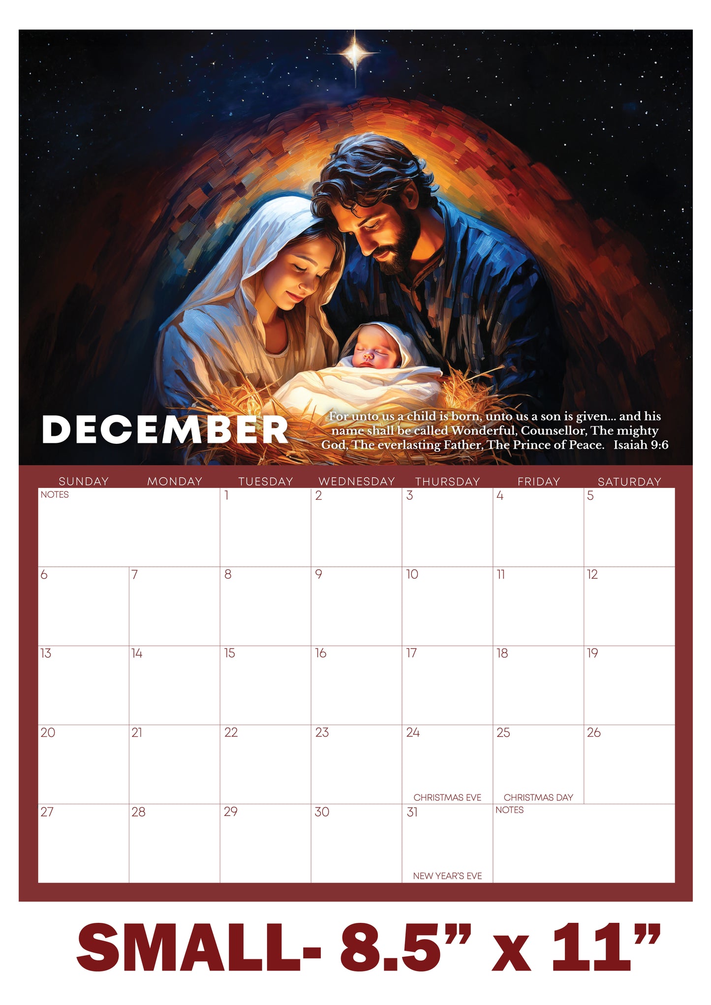 2026 Christ-centered Wall Calendars and Stickers