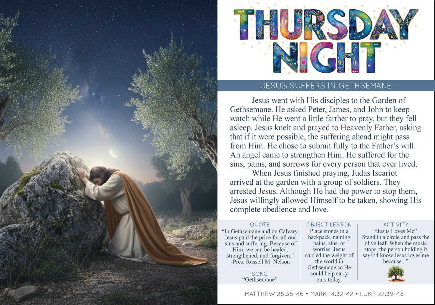 Easter Holy Week Book- Learn What Christ Did Each Day Leading to His Resurrection- With original art and daily devotionals (SHIPS FEB. 28)