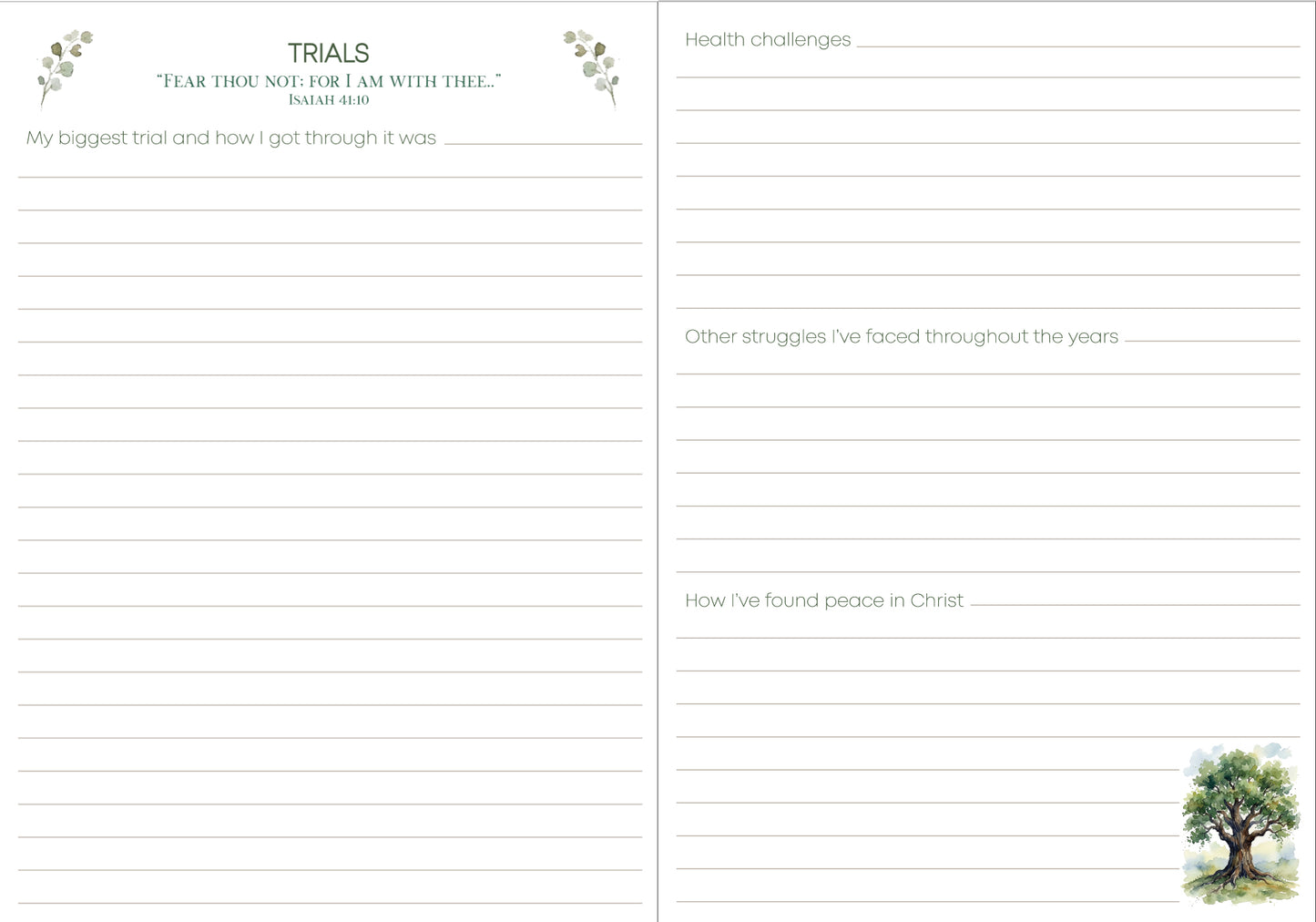 Tell Me Your Story- A Guided Journal to Preserve Your Faith-filled Story for Generations